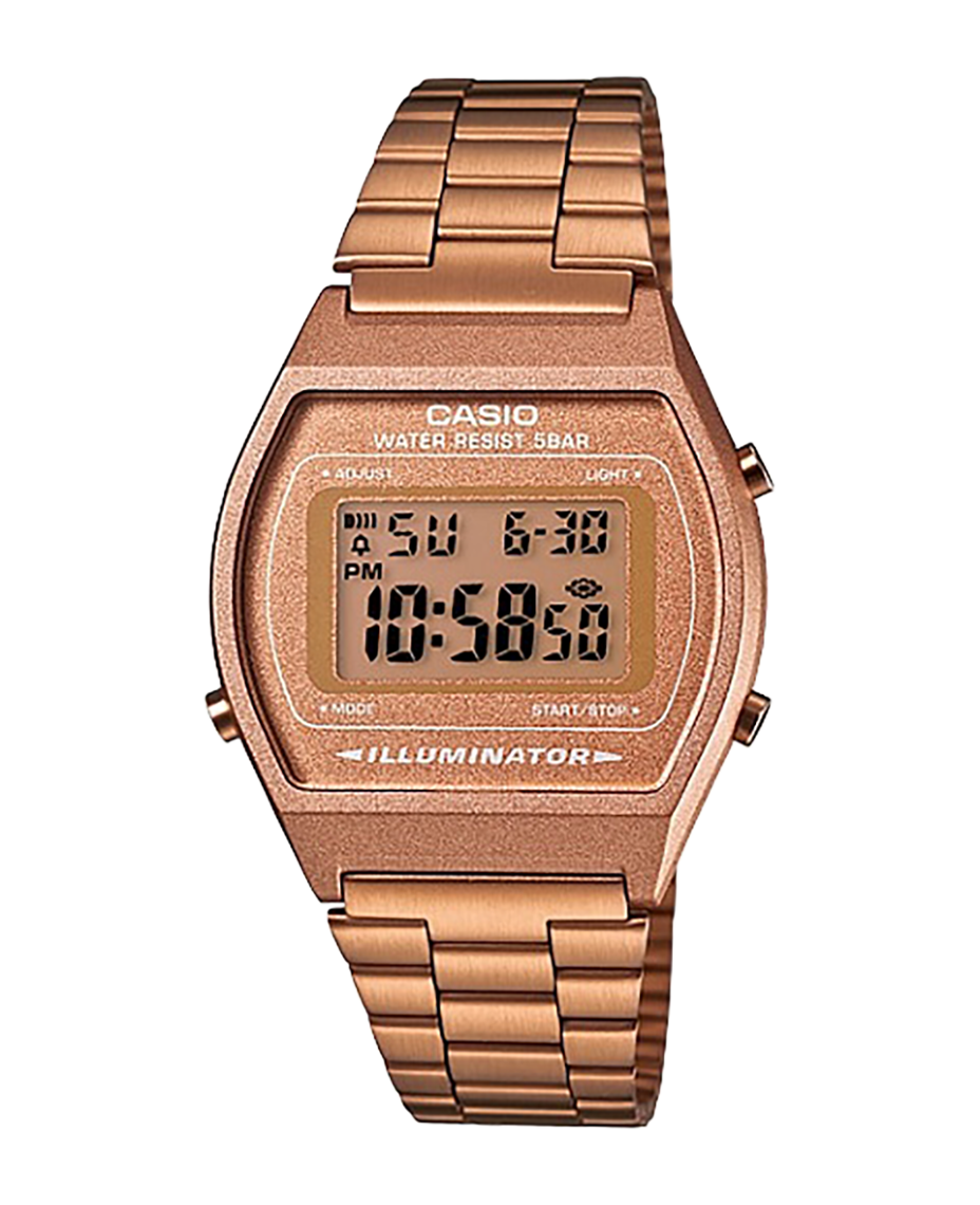 Casio Vintage B640WC-5AEF reloj unisex resina oro rosado estilo retro años 80