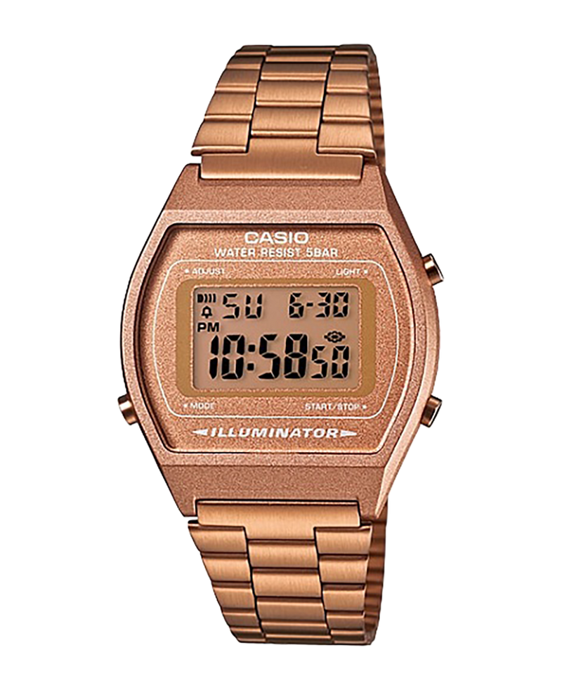 Casio Vintage B640WC-5AEF reloj unisex resina oro rosado estilo retro años 80
