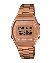 Casio Vintage B640WC-5AEF reloj unisex resina oro rosado estilo retro años 80