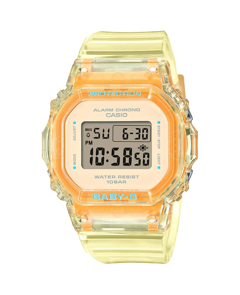 Casio Baby-G BGD-565SJ-9ER reloj mujer resina amarillo digital resistente