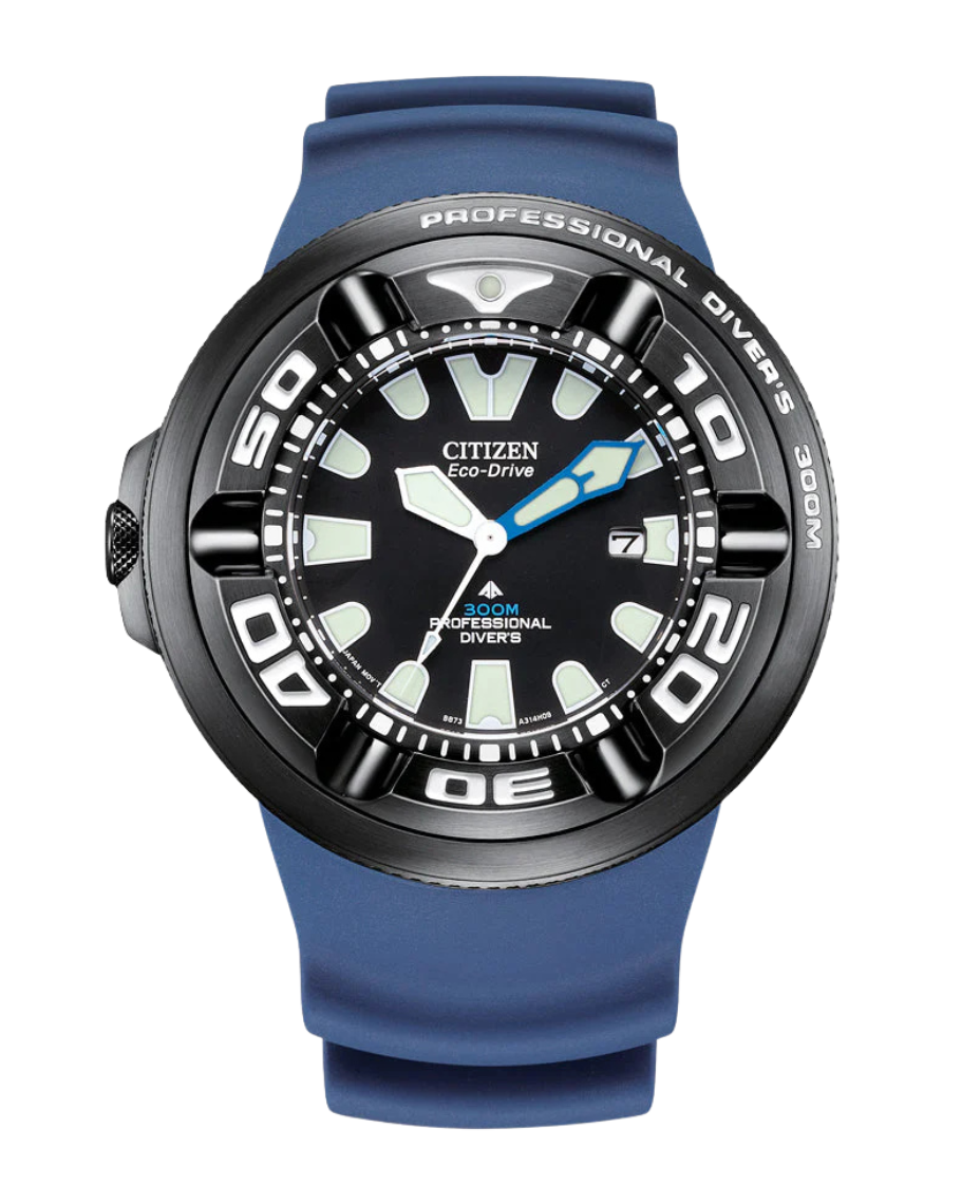 Citizen Promaster BJ8055-04E reloj hombre acero negro caucho