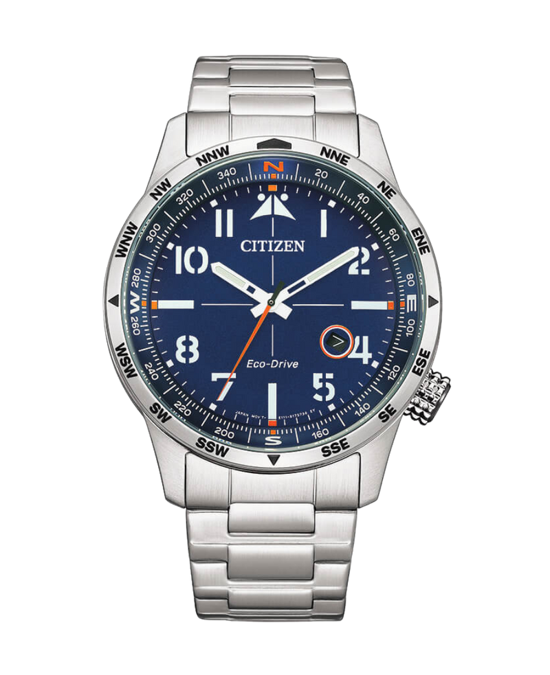 Citizen Eco-Drive BM7550-87L reloj hombre acero esfera azul