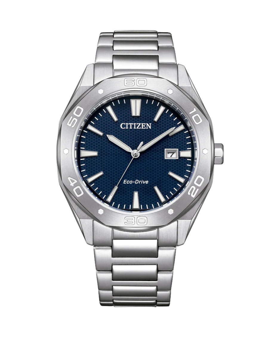 Citizen Eco-Drive BM7631-52L reloj hombre acero esfera azul