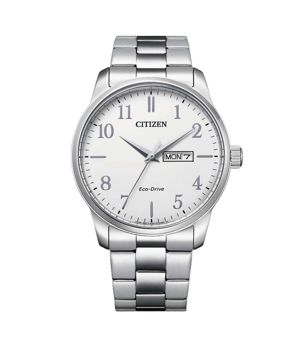 Citizen Eco-Drive BM8550-81A reloj hombre acero esfera blanca
