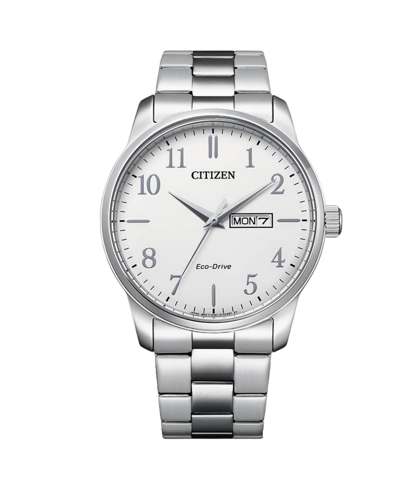Citizen Eco-Drive BM8550-81A reloj hombre acero esfera blanca