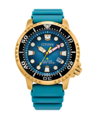 Citizen Promaster BN0162-02X reloj hombre acero chapado oro rosa esfera azul