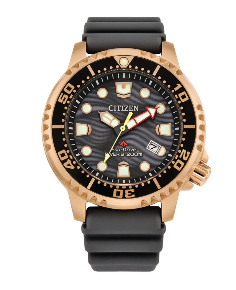 Citizen Promaster BN0163-00H reloj hombre acero chapado oro rosa esfera gris