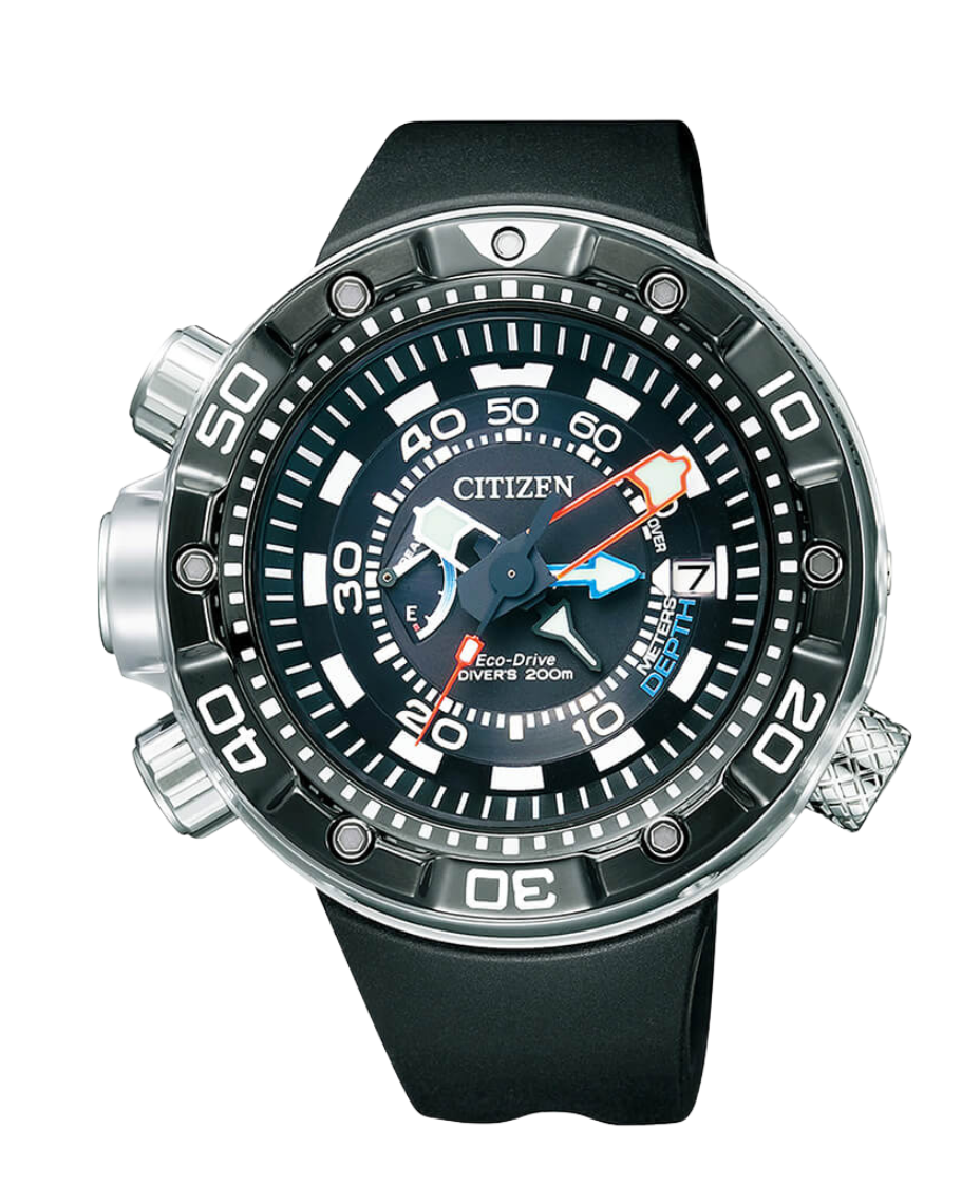 Citizen Promaster BN2024-05E reloj hombre acero negro con correa caucho y funciones sensor
