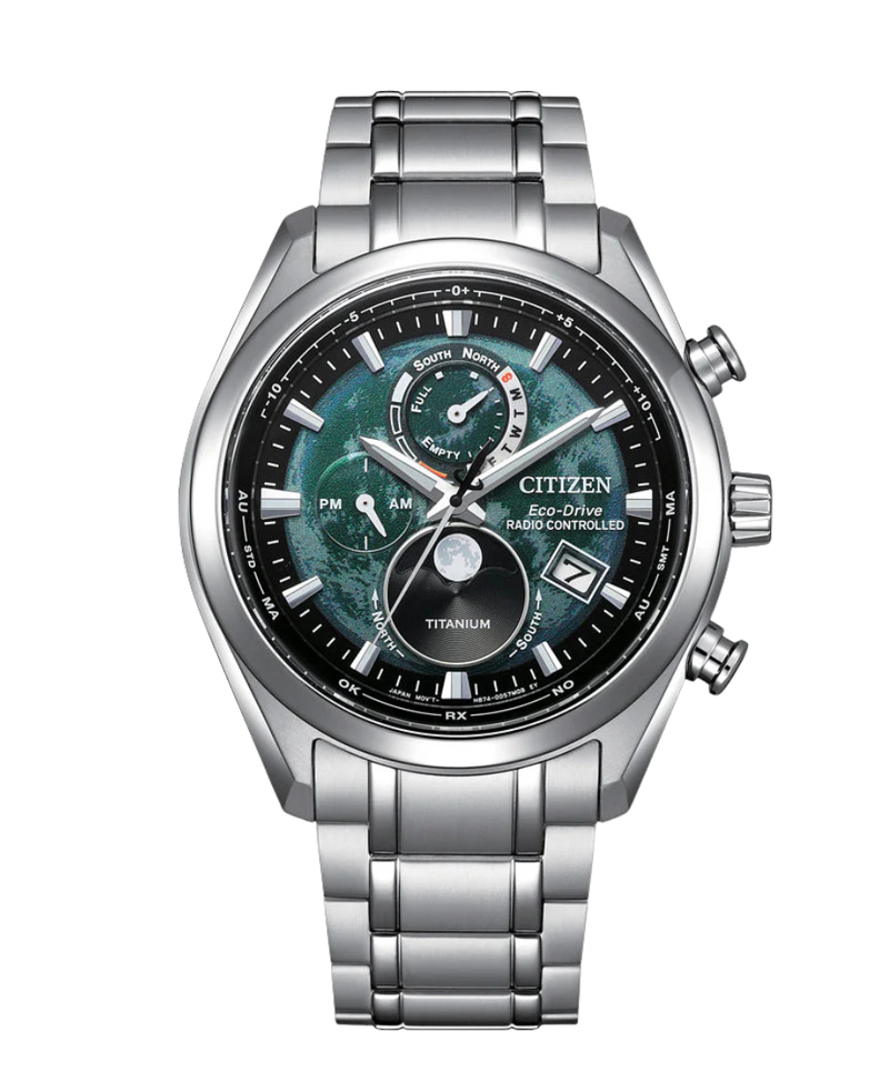 Citizen Eco-Drive BY1010-81X reloj hombre Super Titanium esfera verde
