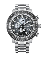 Citizen Eco-Drive BY3006-53H reloj hombre acero gris con cristal zafiro