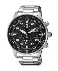 Citizen Eco-Drive CA0690-88E reloj hombre acero cronógrafo esfera negra 44mm