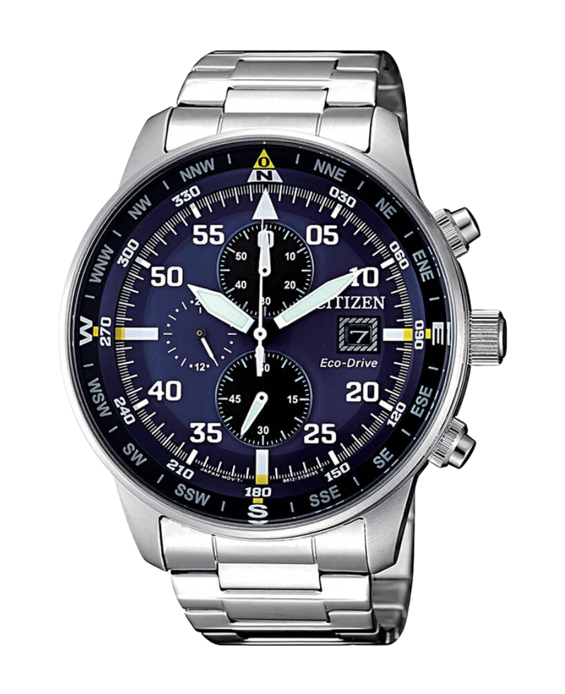 Citizen Eco-Drive CA0690-88L reloj hombre acero cronógrafo esfera azul 44mm