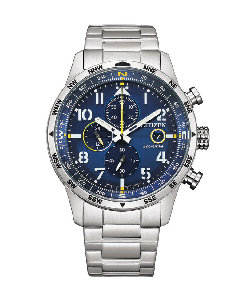 Citizen Eco-Drive CA0790-83L reloj hombre acero esfera azul cronógrafo