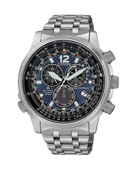 Citizen Super Titanium CA4010-58L reloj hombre titanio azul cronógrafo Eco-Drive