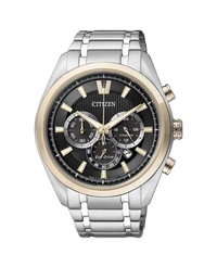 Citizen Super Titanium CA4014-57E reloj hombre titanio bicolor oro esfera negra