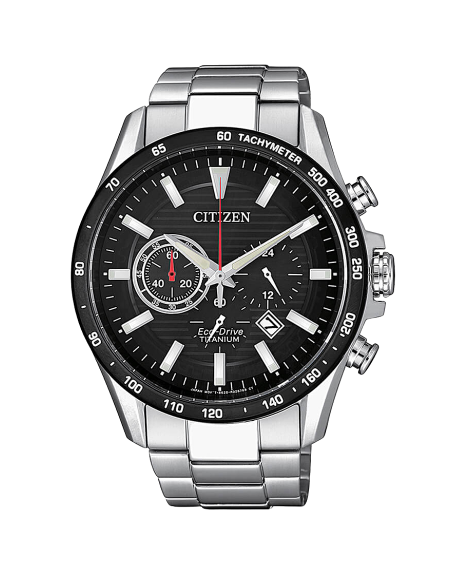 Citizen Super Titanium CA4444-82E reloj hombre titanio negro con cronógrafo