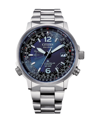 Citizen Super Titanium CB0230-81L reloj hombre titanio esfera azul cristal zafiro