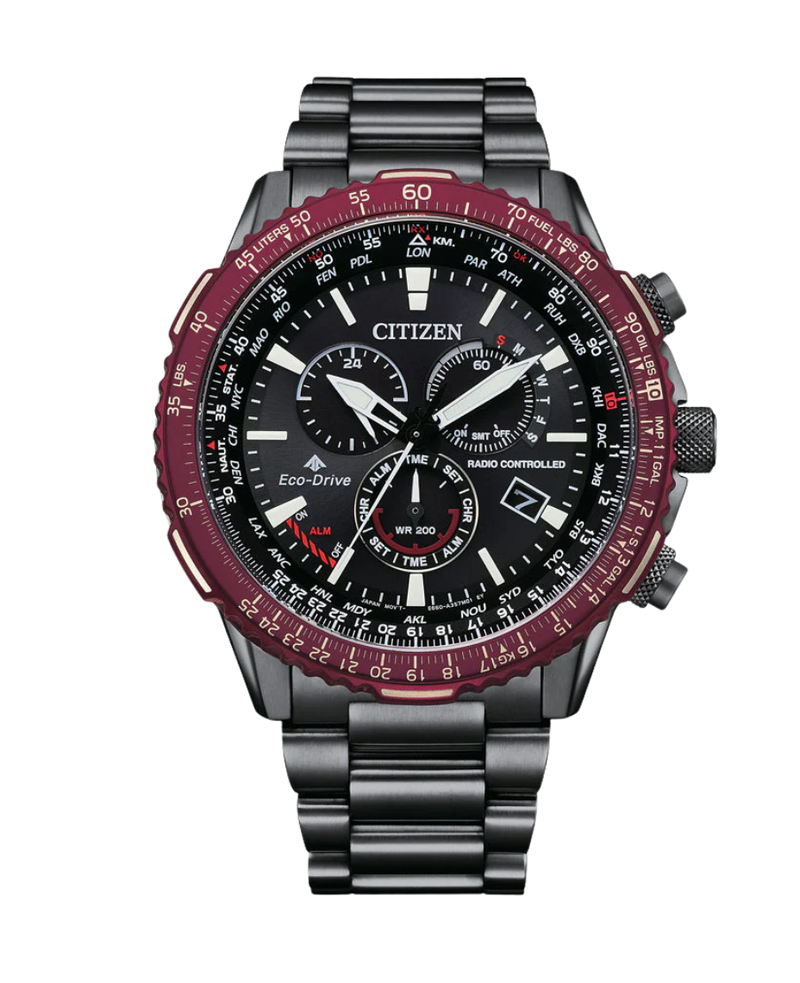 Citizen Eco-Drive CB5009-55E reloj hombre acero cronógrafo negro zafiro