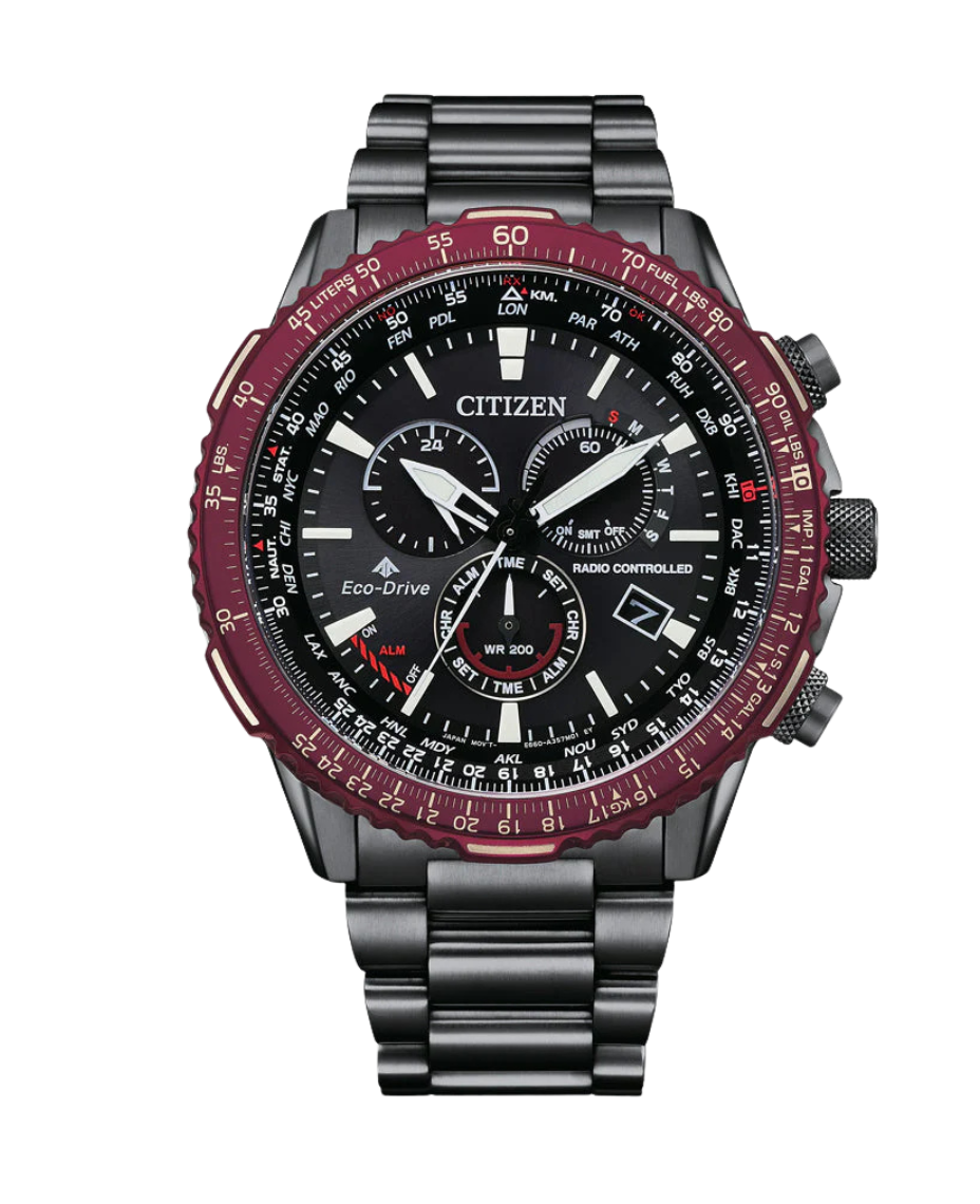 Citizen Eco-Drive CB5009-55E reloj hombre acero cronógrafo negro zafiro