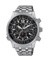 Citizen Super Titanium CB5850-80E reloj hombre titanio esfera negra cronógrafo Eco-Drive