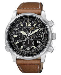Citizen Eco-Drive CB5860-27E reloj hombre acero negro cronógrafo sostenible