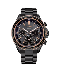Citizen Attesa Satellite Wave CC4074-61W reloj hombre titanio plateado GPS Eco-Drive