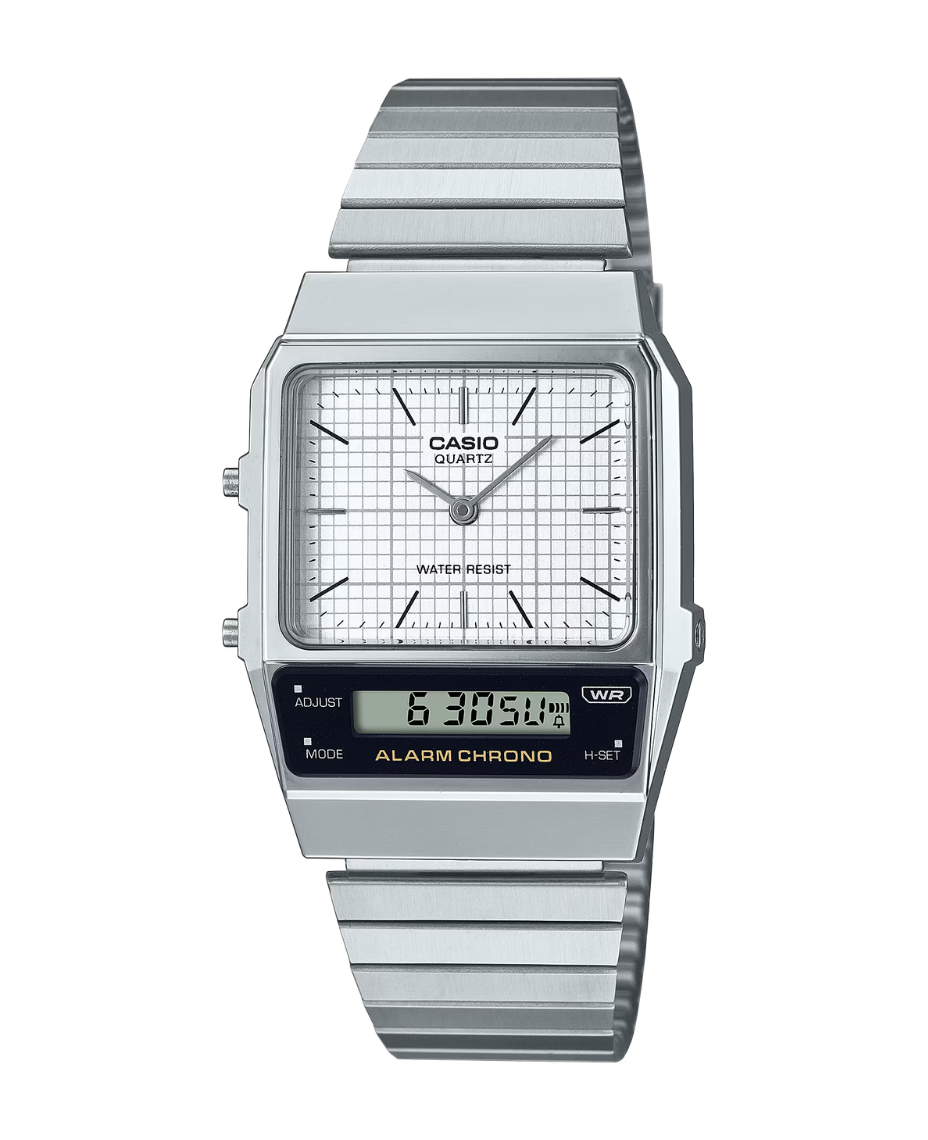 Casio Vintage AQ-800E-7AEF reloj unisex acero inoxidable diseño retro años 80