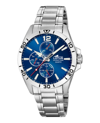 Lotus Classic 18812/1 reloj hombre acero esfera azul multifunción 42mm