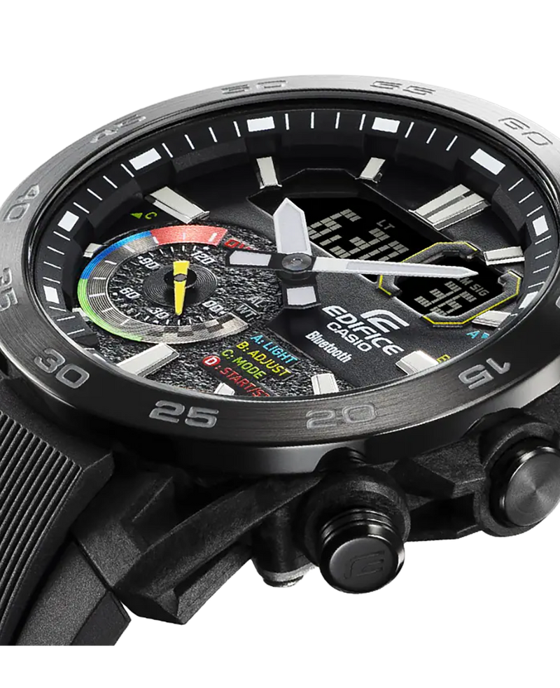 Casio Edifice ECB-40MP-1AEF reloj hombre resina reforzada carbono negro