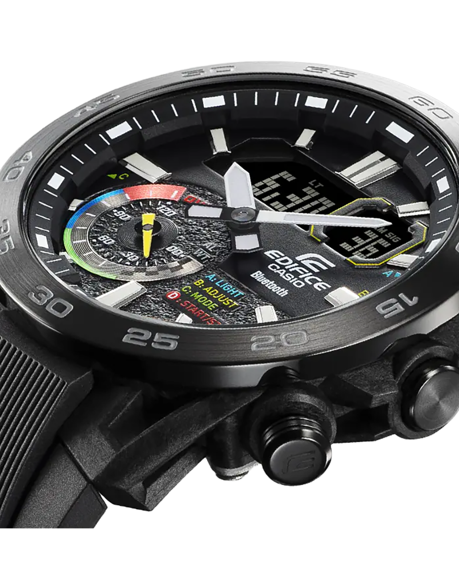 Casio Edifice ECB-40MP-1AEF reloj hombre resina reforzada carbono negro
