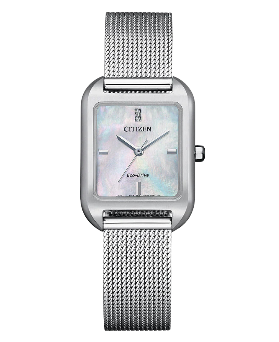 Citizen Eco-Drive EM0491-81D reloj mujer acero esfera blanca