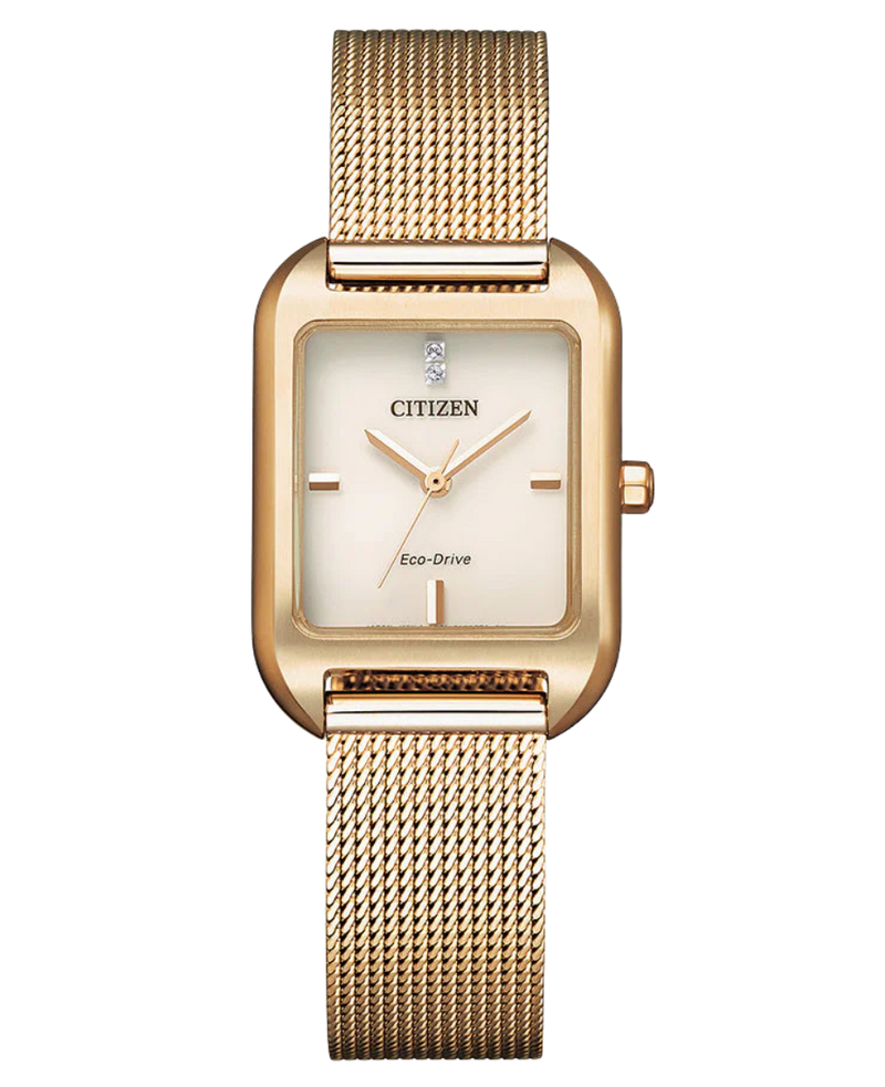 Citizen Eco-Drive EM0493-85P reloj mujer acero esfera rosa