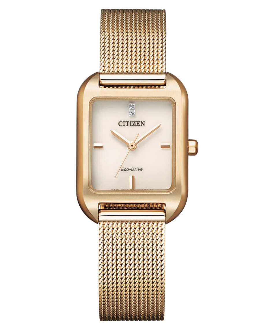 Citizen Eco-Drive EM0493-85P reloj mujer acero esfera rosa
