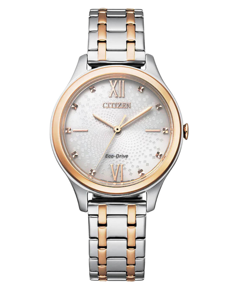 Citizen Eco-Drive EM0506-77A reloj mujer acero bicolor oro blanco