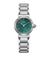 Citizen Eco-Drive EM1130-83X reloj mujer acero esfera verde 26mm