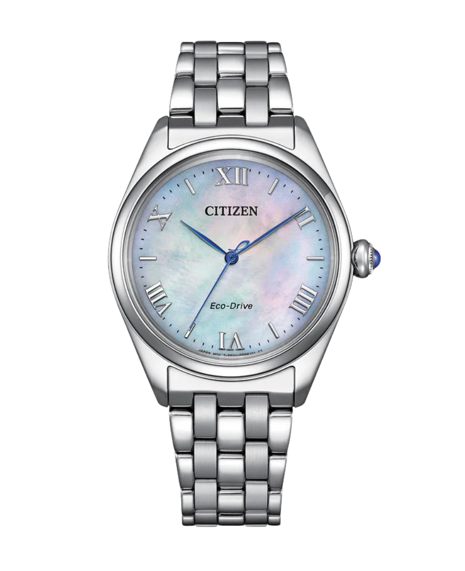 Citizen Eco-Drive EM1140-80D reloj mujer acero esfera madreperla
