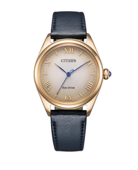 Citizen Eco-Drive EM1143-14Z reloj mujer acero chapado oro rosa esfera beige