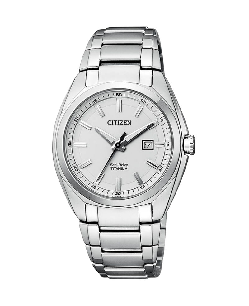 Citizen Super Titanium EW2210-53A reloj mujer titanio esfera blanca