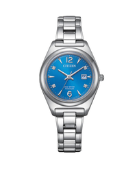 Citizen Super Titanium EW2601-81L reloj mujer titanio azul con esfera azul y brazalete metálico
