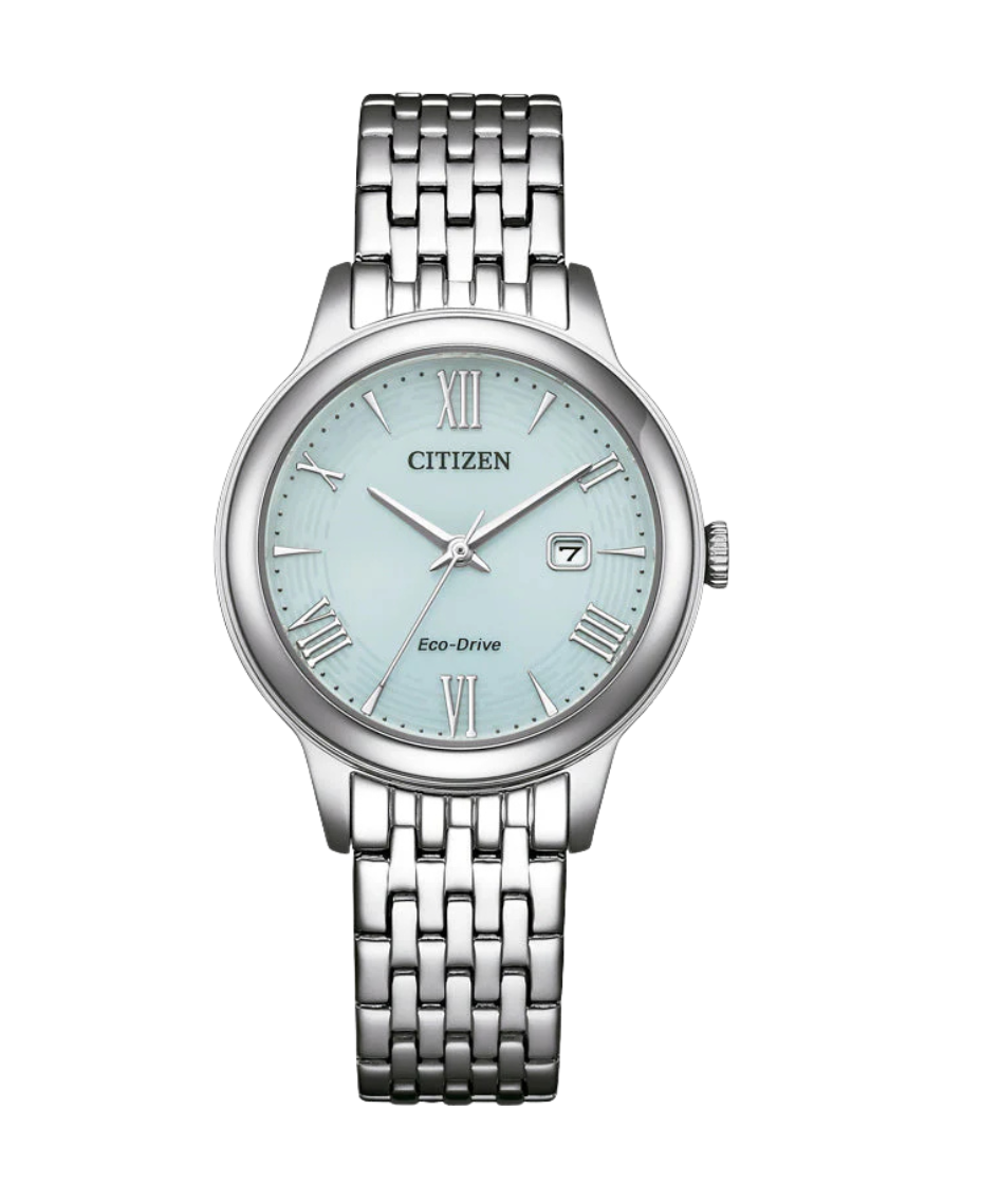 Citizen Eco-Drive EW2621-59M reloj mujer acero esfera verde