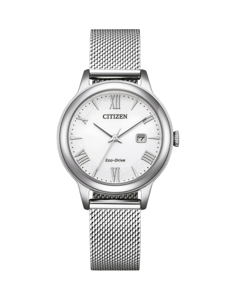 Citizen Eco-Drive EW2621-75A reloj mujer acero esfera blanca brazalete metal