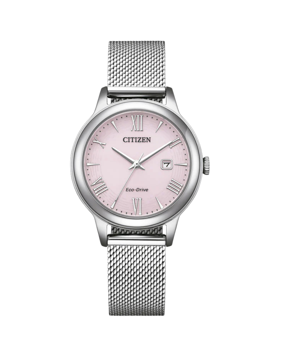 Citizen Eco-Drive EW2621-75X reloj mujer acero esfera rosa
