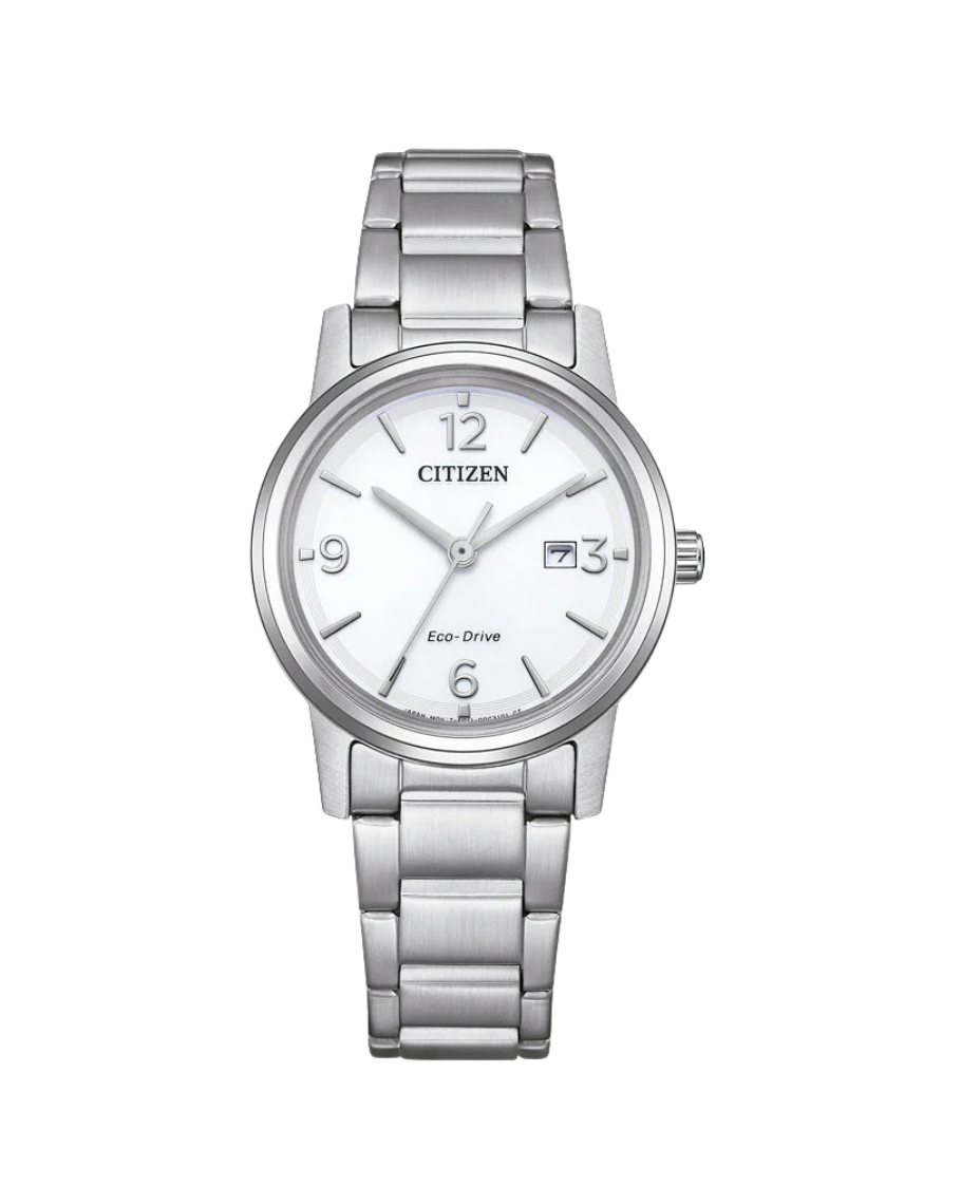 Citizen Eco-Drive EW2720-57A reloj mujer acero blanco esfera minimalista