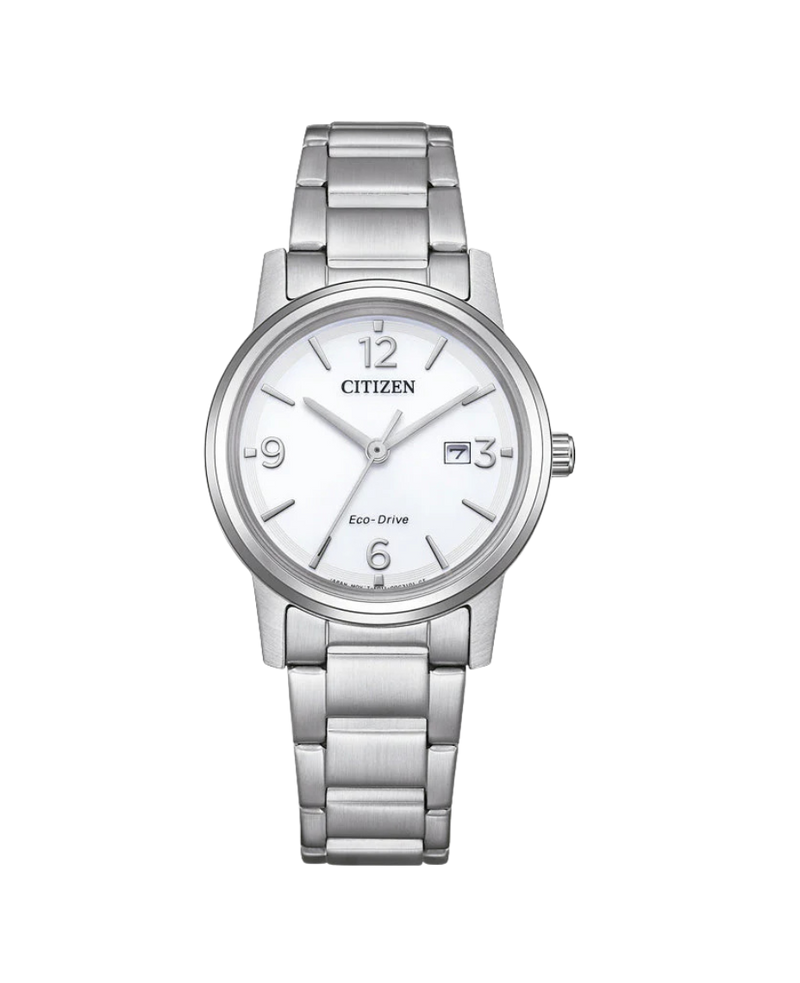 Citizen Eco-Drive EW2720-57A reloj mujer acero blanco esfera minimalista