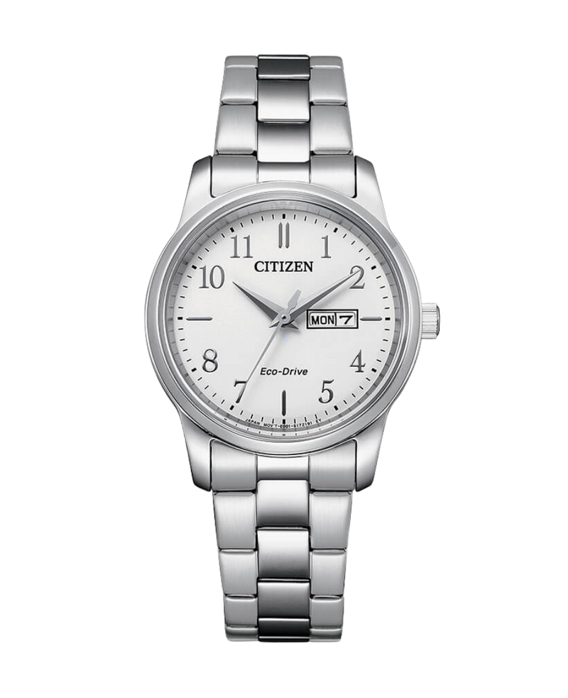 Citizen Eco-Drive EW3260-84A reloj mujer acero esfera blanca