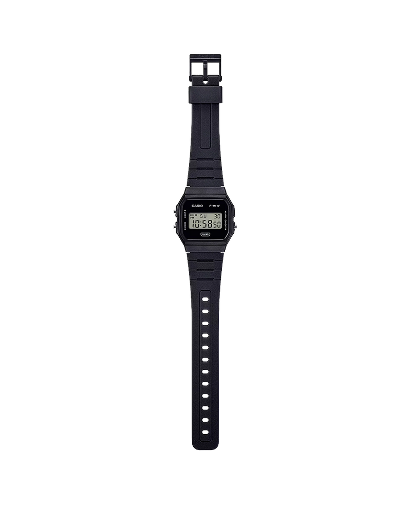 Casio Collection F-91WB-1AEF reloj unisex resina negro