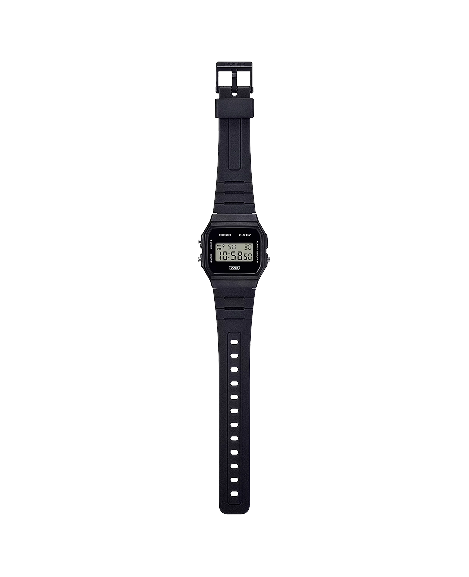 Casio Collection F-91WB-1AEF reloj unisex resina negro
