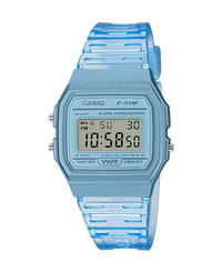 Casio Vintage F-91WS-2EF reloj unisex digital resina azul retro años 80