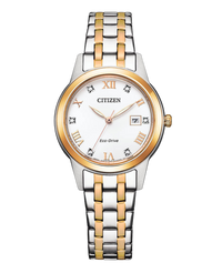 Citizen Eco-Drive FE1246-85A reloj mujer acero bicolor oro esfera blanca