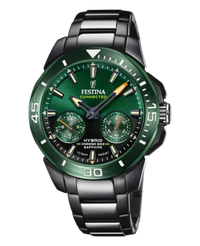 Festina Connected F20646/1 reloj hombre smartwatch acero negro esfera verde